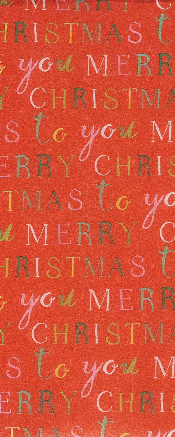 Merry Christmas Red Tissue Paper