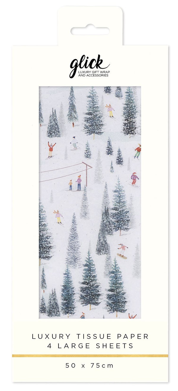 Christmas On The Piste Tissue Paper