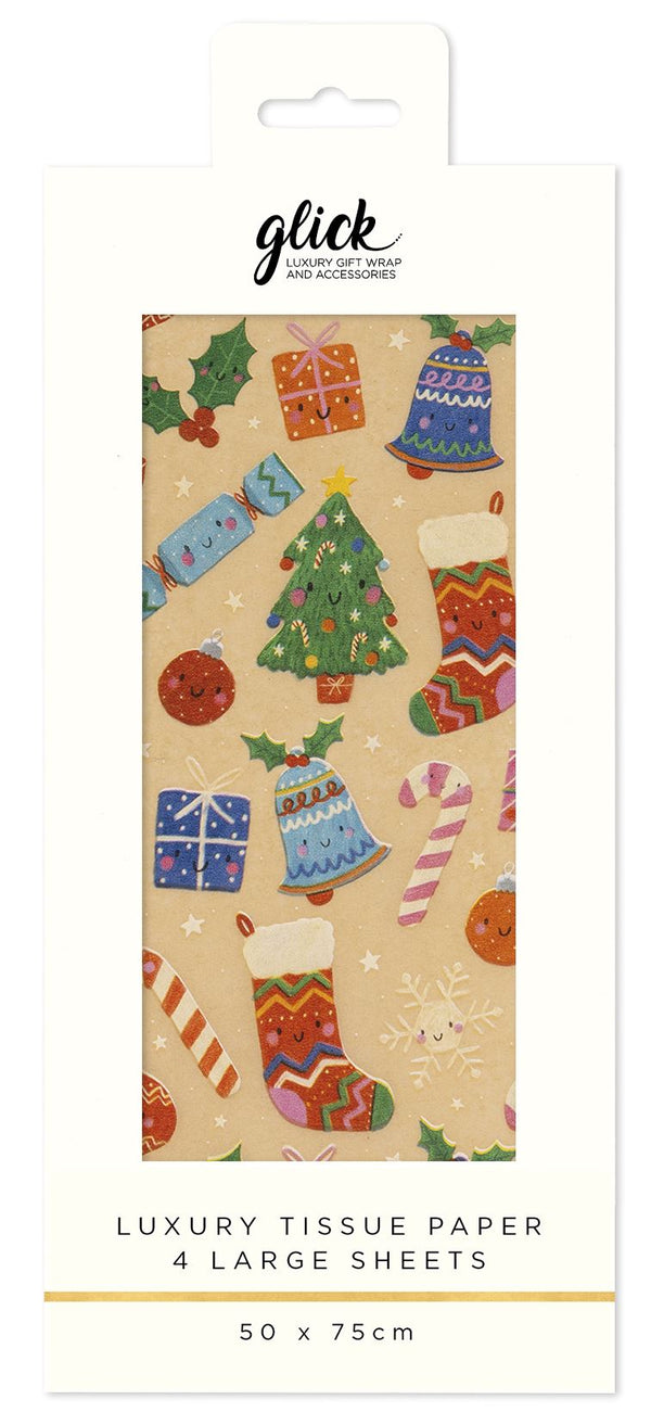 Kraft Whimsical Tissue Paper