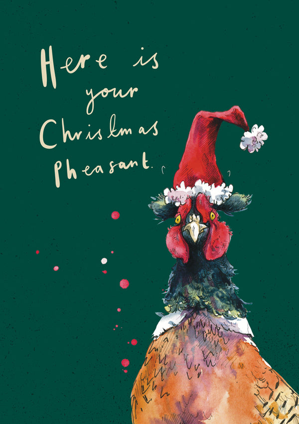 Christmas Pheasant Card