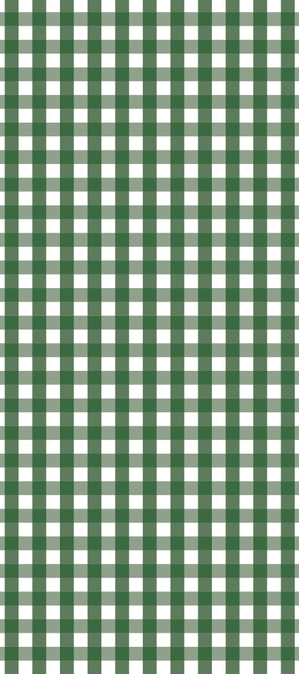 Green Gingham Tissue Paper Sheets