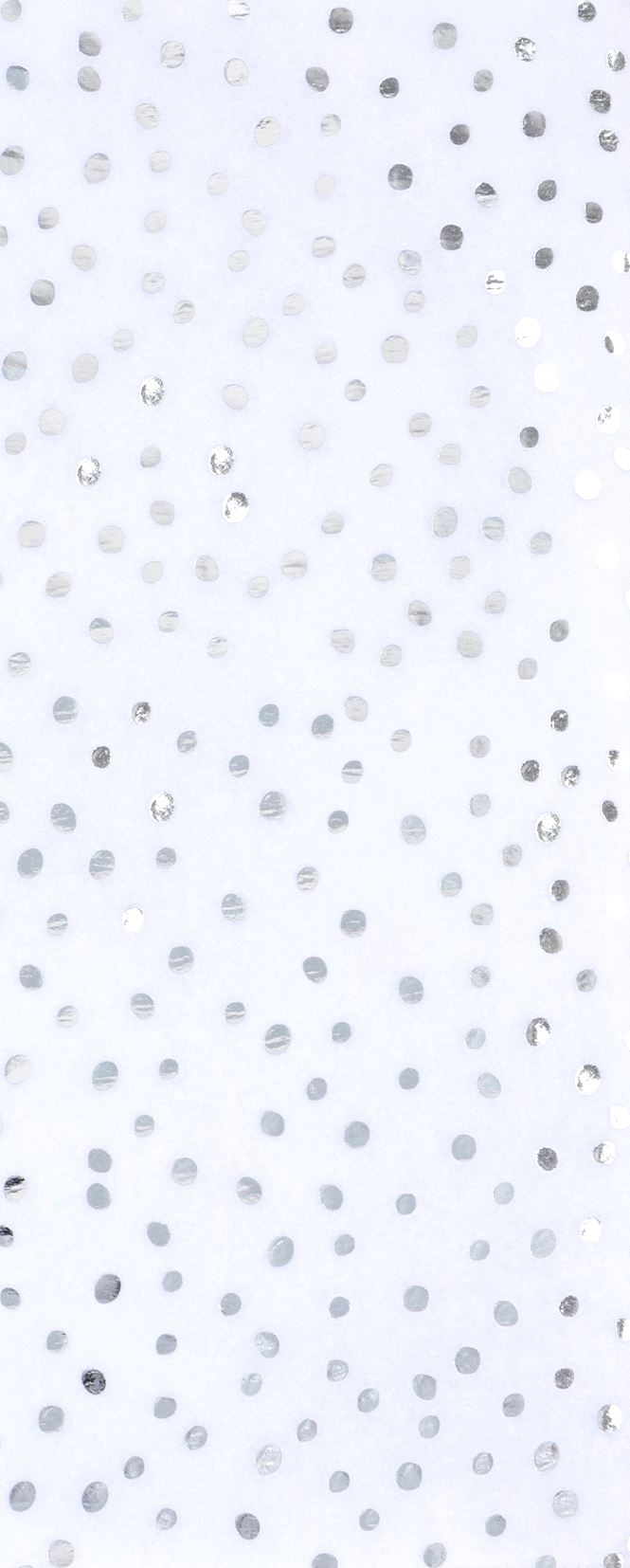 Foil Flecks White Tissue Paper