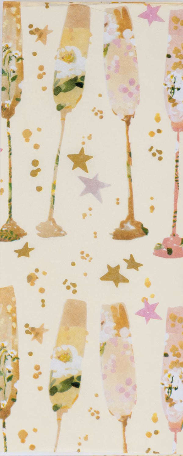 Champagne Flutes Tissue Paper