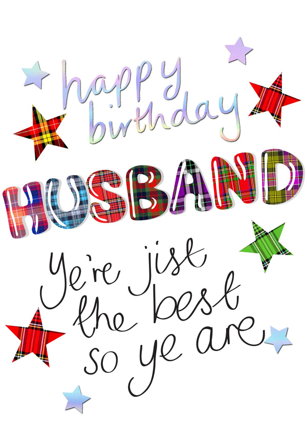 Happy Birthday Husband Card