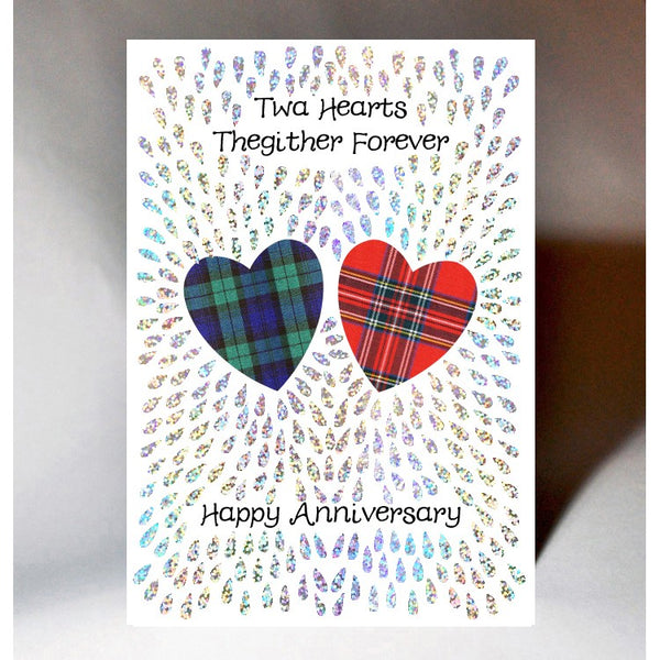 Twa Hearts Thegither Anniversary Card
