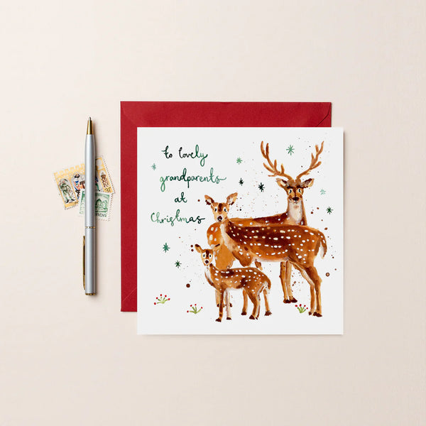 Deers Christmas Card for Grandparents