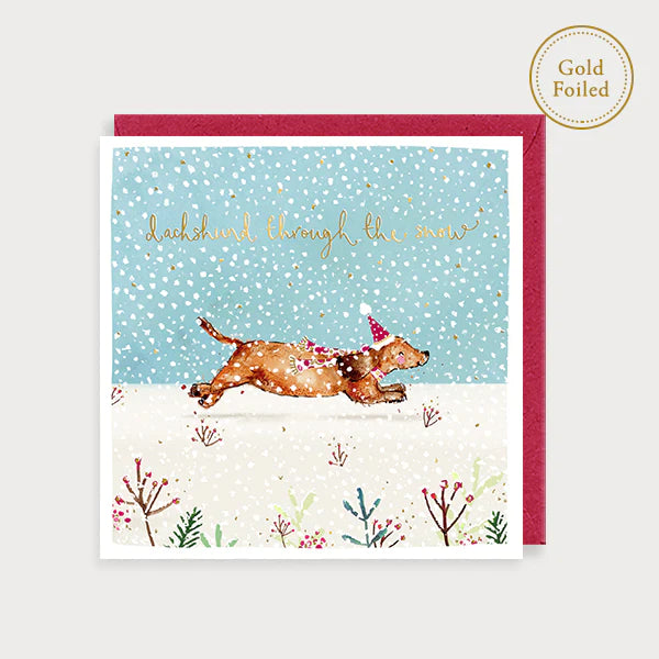 Dauchand Through the Snow Christmas Card