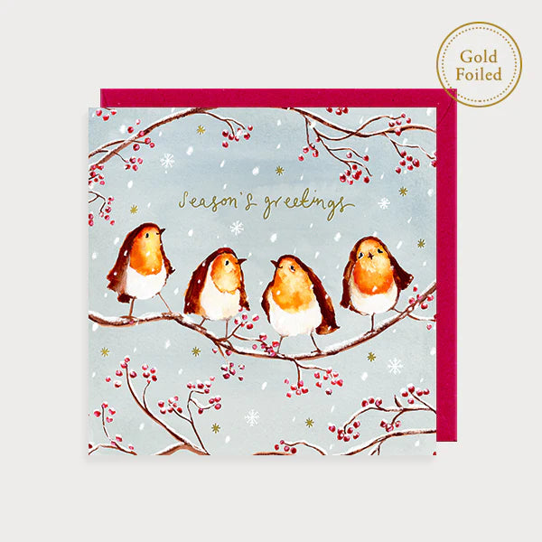 Robins Season's Greetings Card