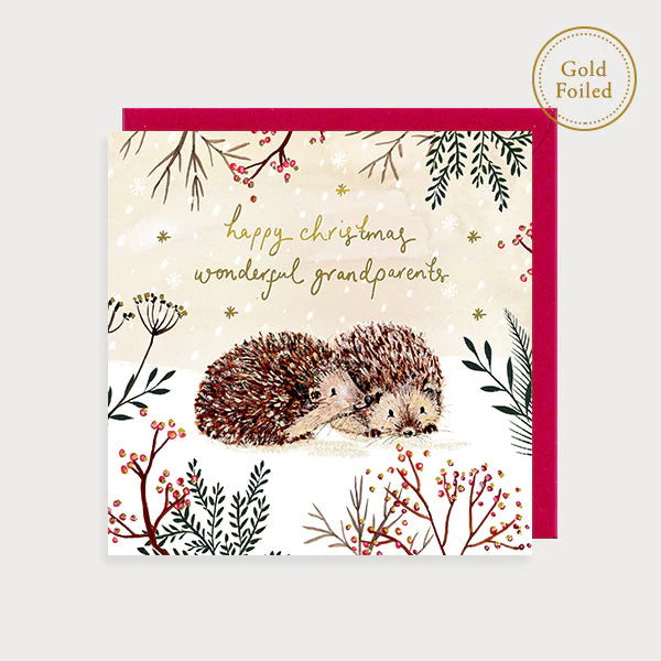 Grandparents Hedgehogs Card