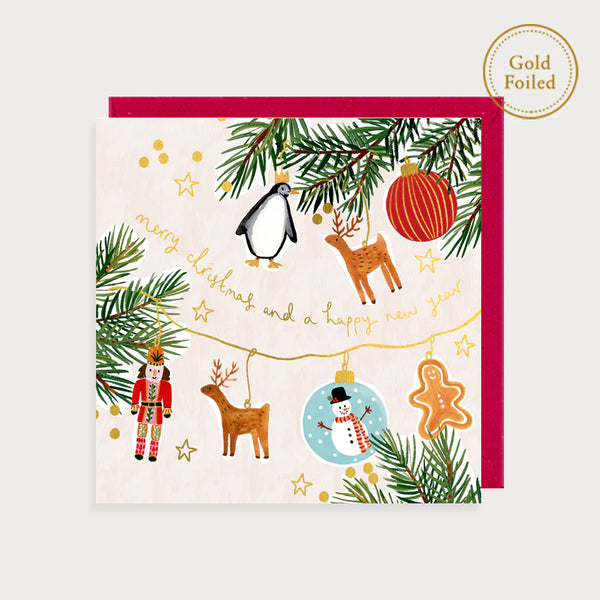 Tree Decorations Merry Christmas Card