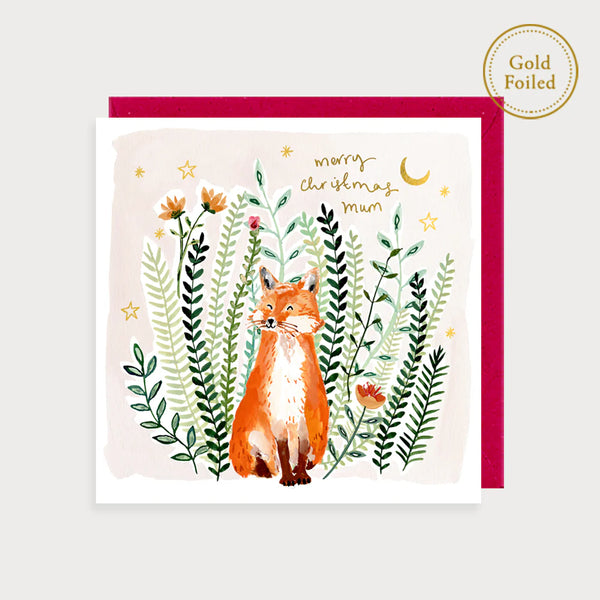 Fox Mum Merry Christmas Card