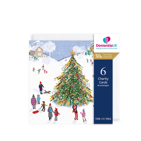 Village Christmas Tree Charity Christmas Cards