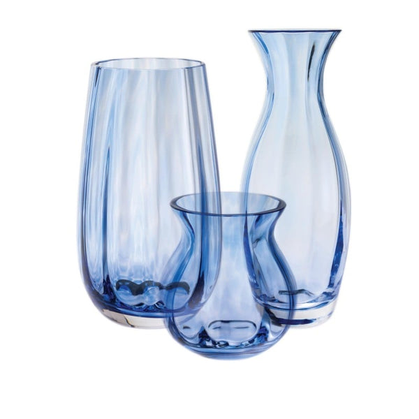 Artisan Dewdrop Iron Vase - Blue