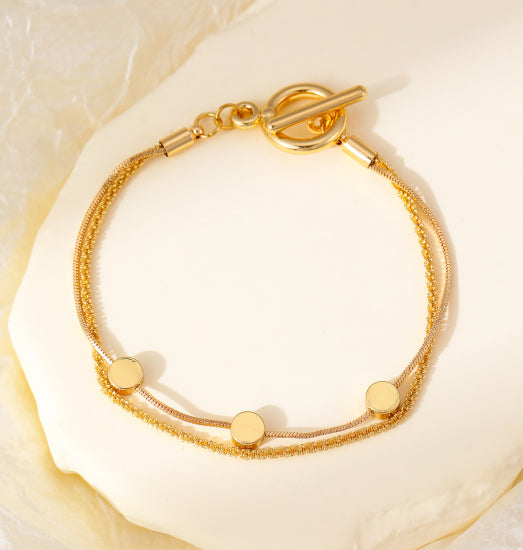 Gold Double Strand Bracelet