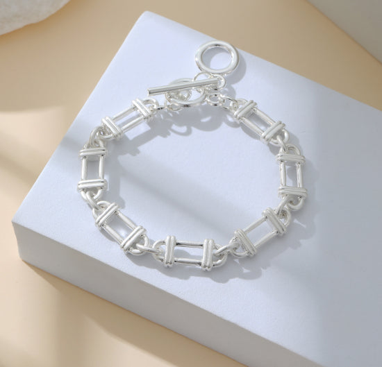 Silver Shapes Bracelet
