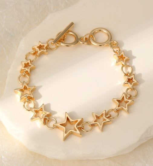 Gold Multi Stars Bracelet
