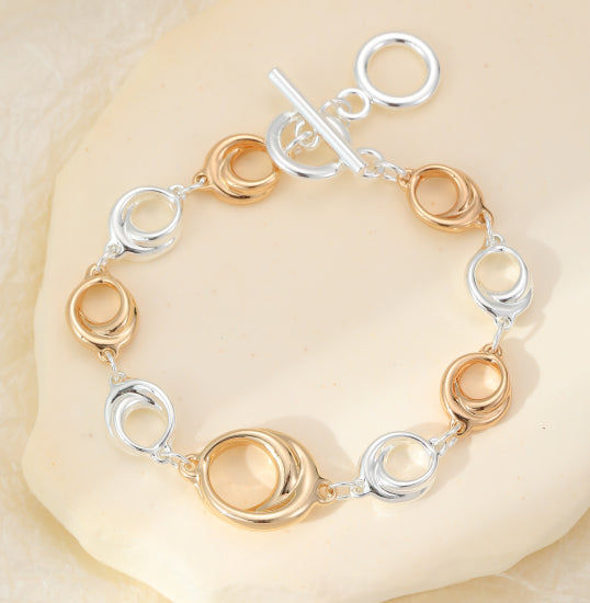 Gold & Silver Circles Bracelet