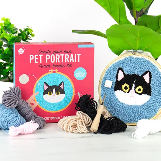 Pet Portraits - Cat Punch Needle Kit