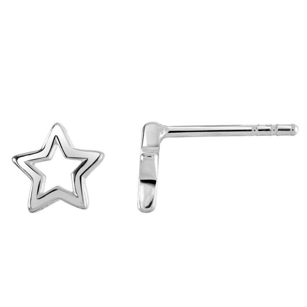 Petite Open Star Stud Earrings