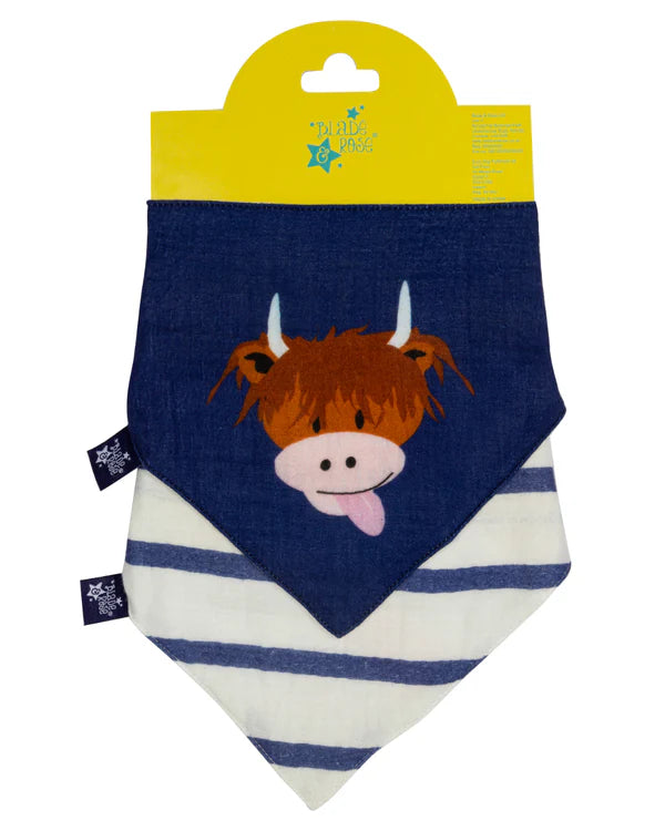 Hamish Highland Cow Bibs 2 Pack