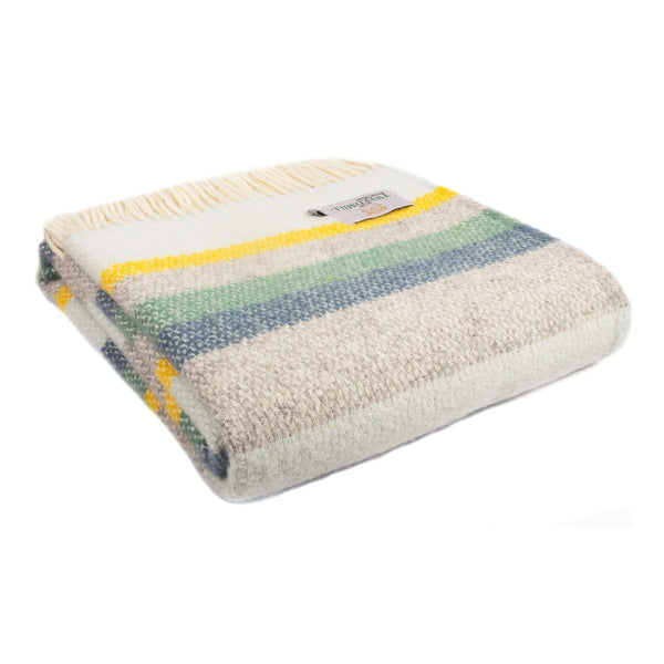 Horizon Illusion Stripe Wool Throw
