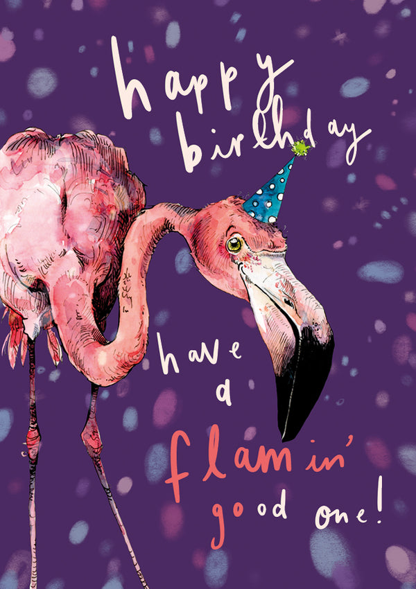 Flamin' Good One Birthday Card