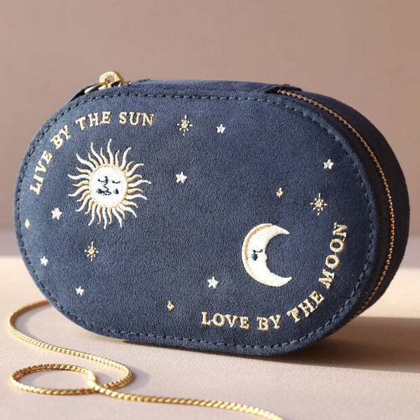 Sun & Moon Oval Jewellery Box
