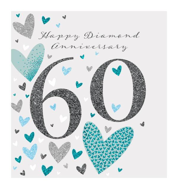 Happy 60th Diamond Wedding Anniversary Card