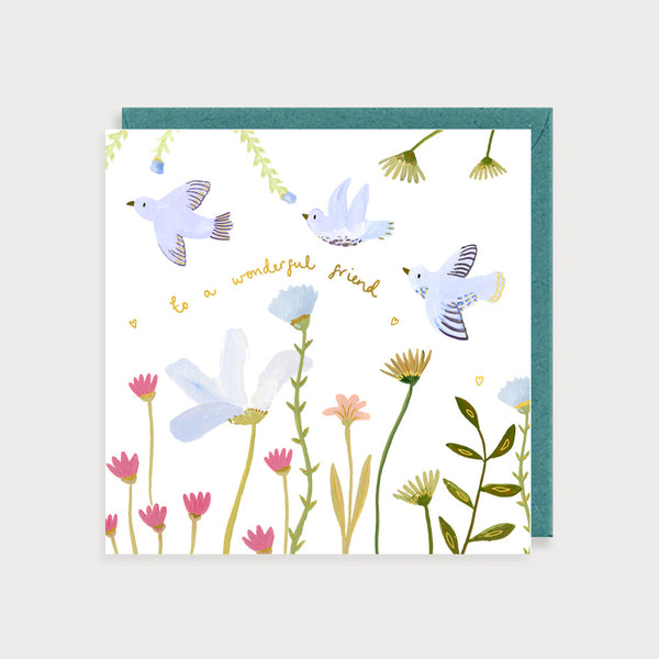 To a Wonderful Friend Birds Friendship Card