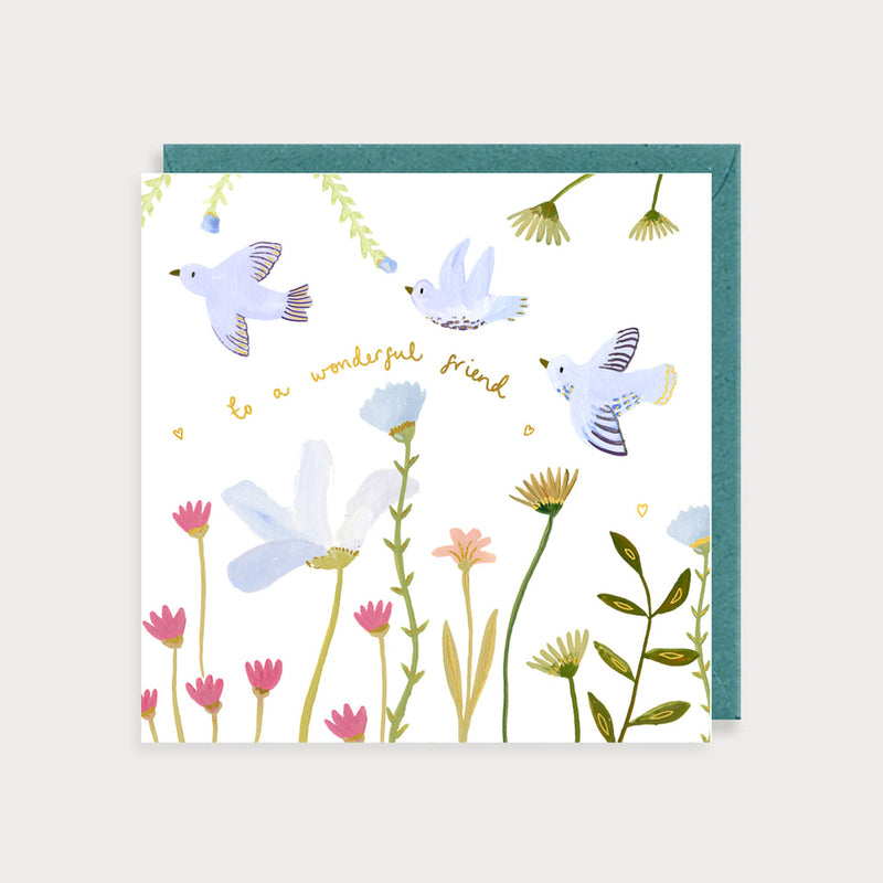 To a Wonderful Friend Birds Friendship Card