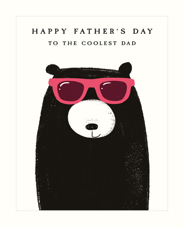 Coolest Dad Bear Father's Day Card
