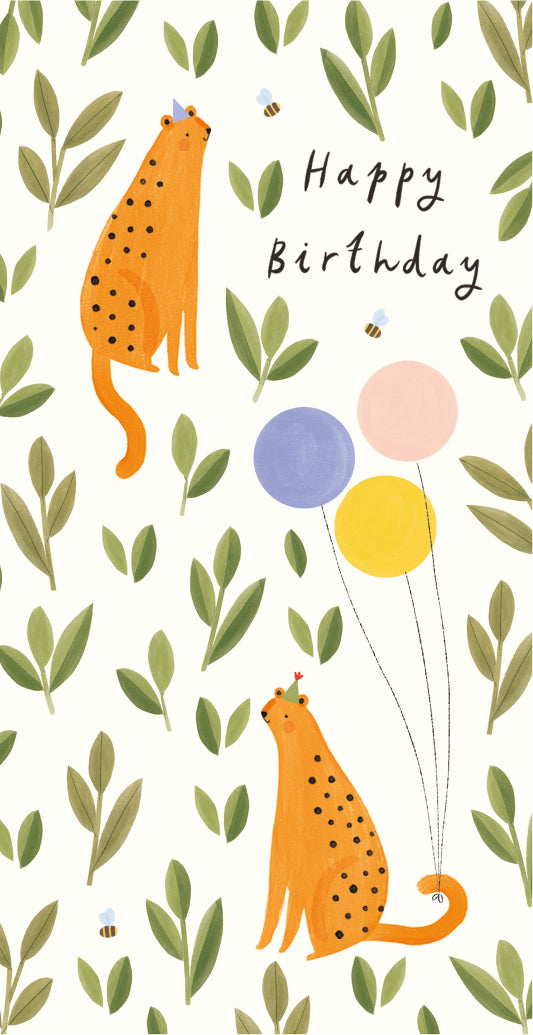 Wildflowers Leopards Money Wallet Card