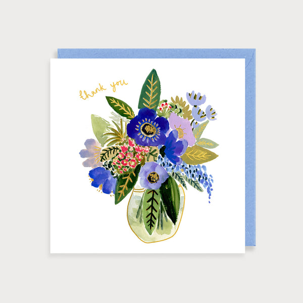 Vase of Flowers Thank You Card