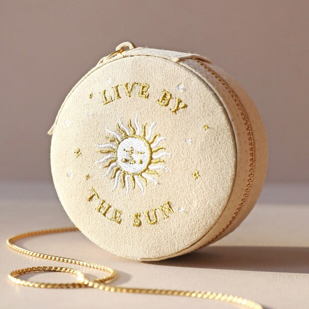 Sun & Moon Mini Round Jewellery Case