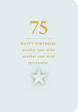 Happy Birthday 75! Card
