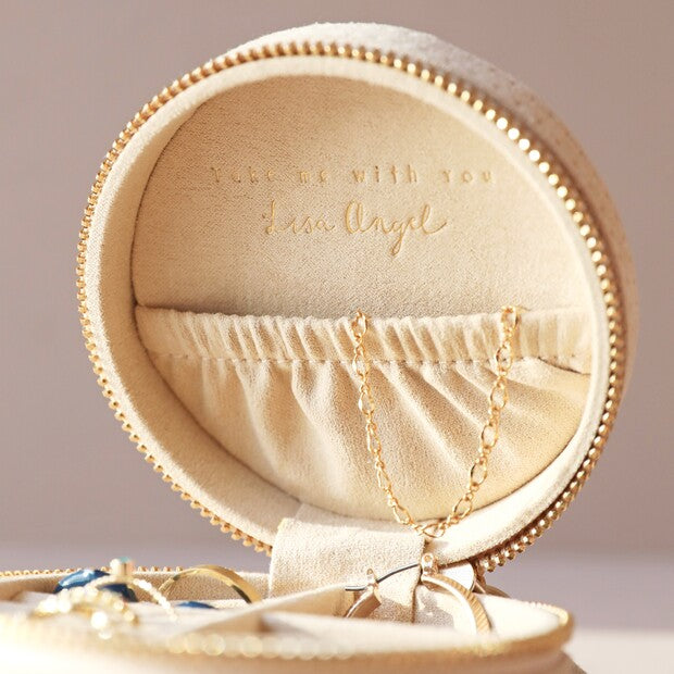 Sun & Moon Mini Round Jewellery Case