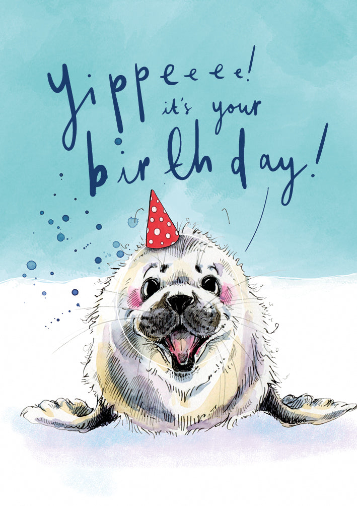 Gasp Seal Birthday Card