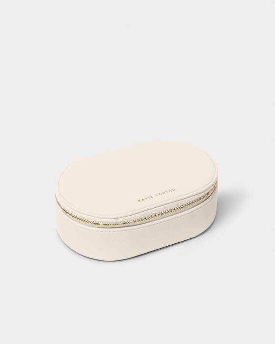Oval Jewellery Box - Off White