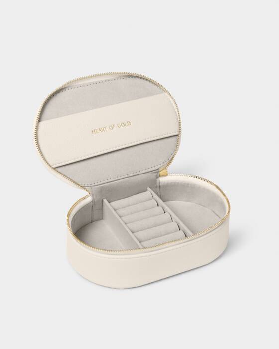 Oval Jewellery Box - Off White