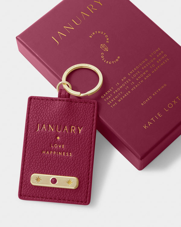 January Birthstone Keyring