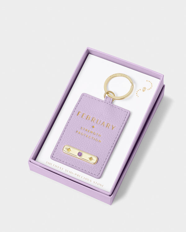 Febuary Birthstone Keyring