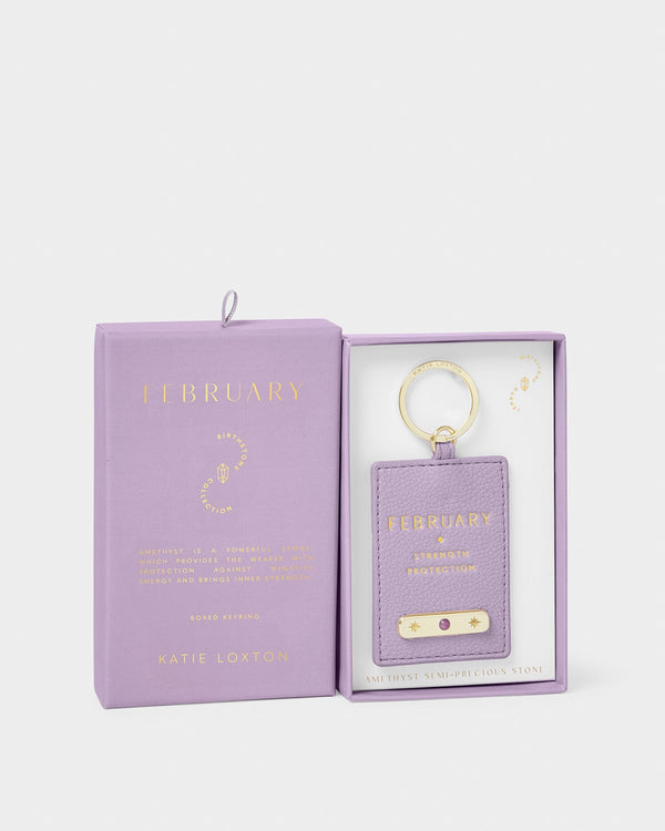 Febuary Birthstone Keyring