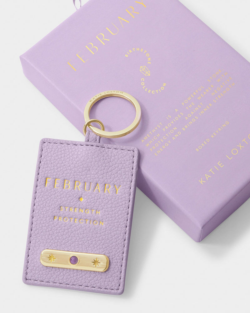 Febuary Birthstone Keyring