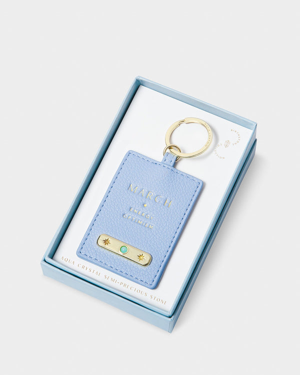 March Birthstone Keyring