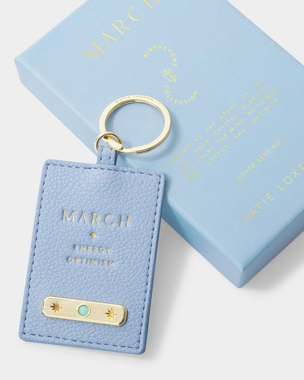 March Birthstone Keyring