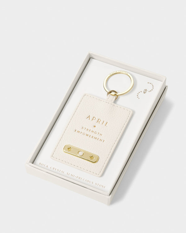 April Birthstone Keyring