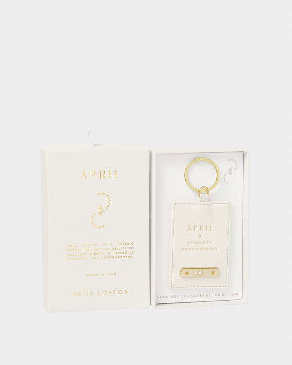 April Birthstone Keyring