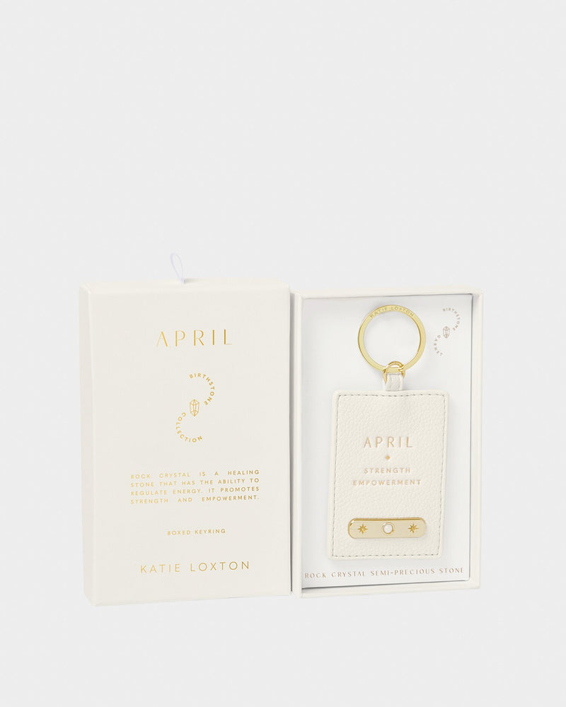 April Birthstone Keyring