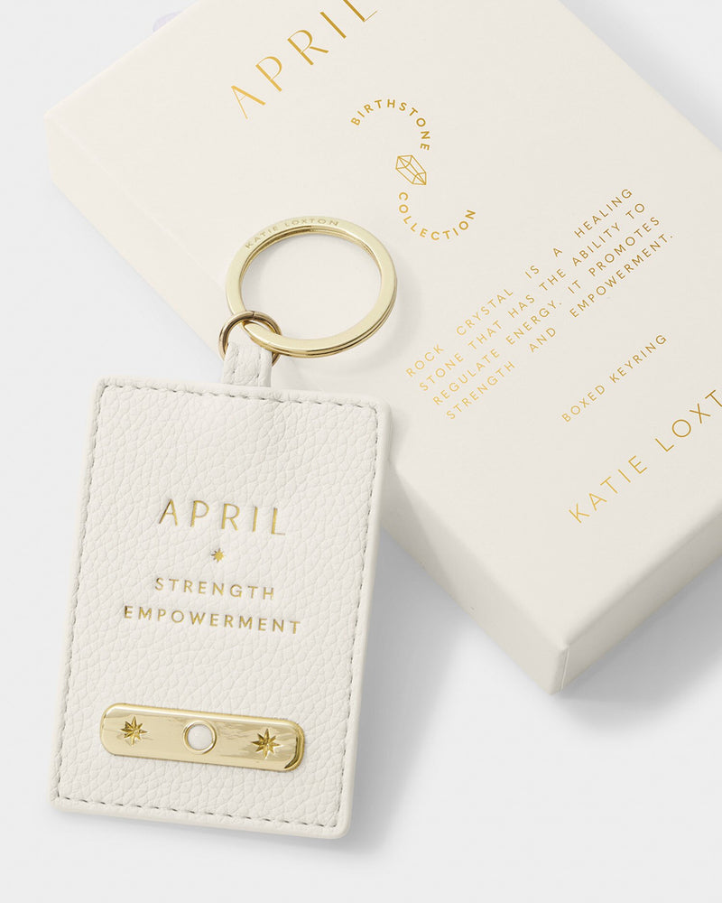 April Birthstone Keyring
