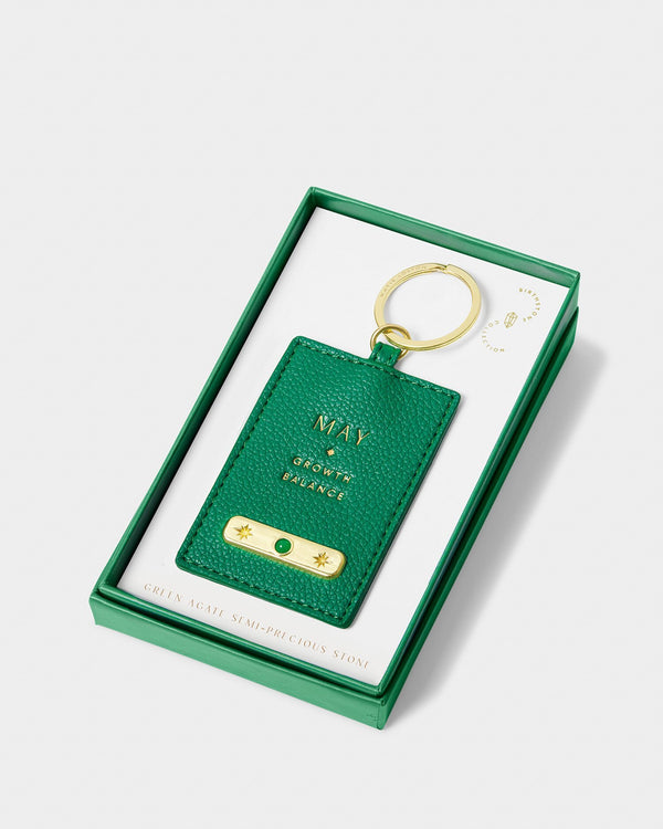 May Birthstone Keyring